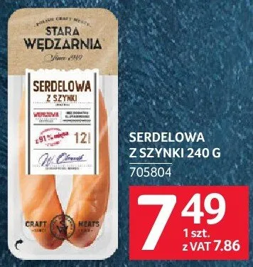 Kiełbasa serdelowa z szynki promocja w Selgros