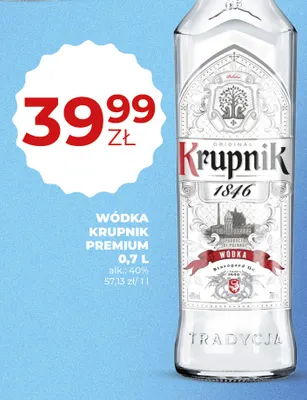 Wódka Krupnik Premium promocja w Duży Ben