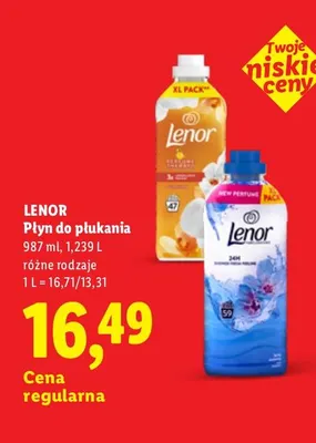 Płyn do płukania Lenor promocja w Lidl