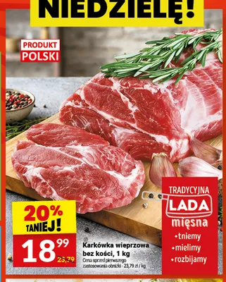Karkówka wieprzowa bez kości promocja w Twój Market