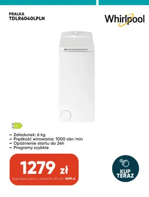 Pralka Whirlpool promocja w Max Elektro