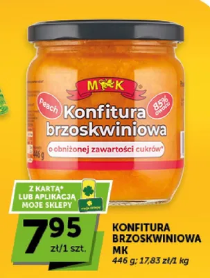 Konfitura brzoskwiniowa MK promocja w ABC