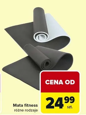Mata fitness różne rodzaje promocja w Carrefour