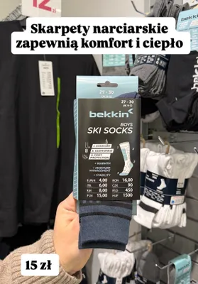 Skarpety narciarskie promocja w Pepco