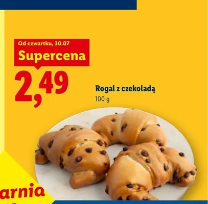 Rogal z czekoladą promocja w Lidl