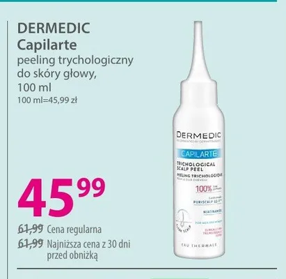 Peeling trychologiczny do skóry głowy DERMEDIC Capilarte promocja w Hebe