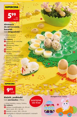 Akcesoria do serwowania, baranek lub śmigusówki promocja w Biedronka