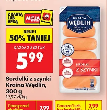 Serdelki z szynki promocja w Biedronka