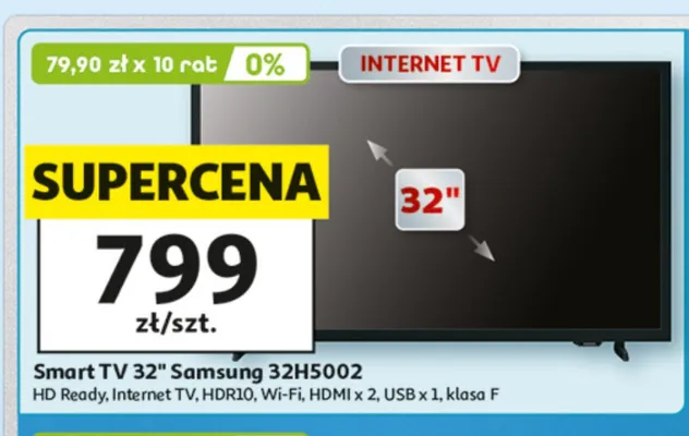 Telewizor Samsung 32" promocja w Auchan