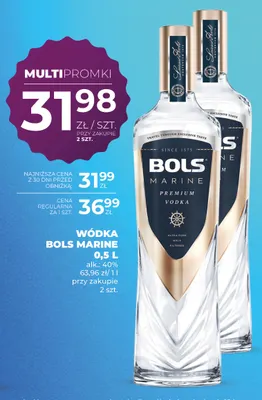 Wódka Bols Marine promocja w Duży Ben