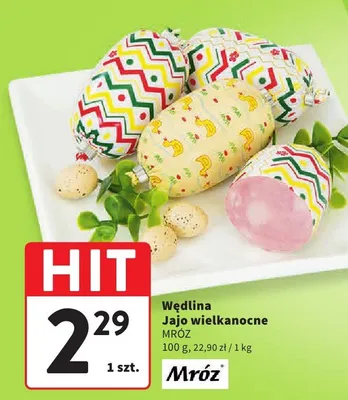 Wędlina jajo wielkanocne promocja w Intermarche