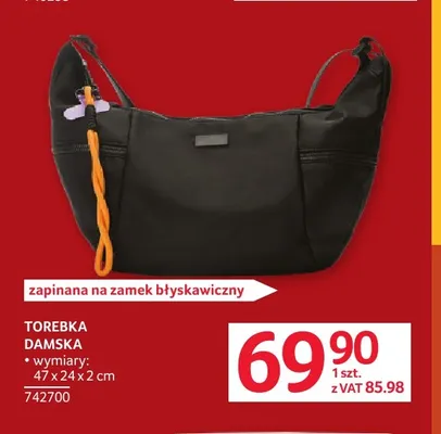 Torebka damska 47x24x2 cm promocja w Selgros