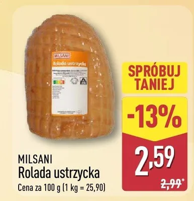 Rolada ustrzycka promocja w Aldi