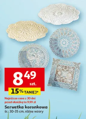 Serwetka koronkowa promocja w Auchan