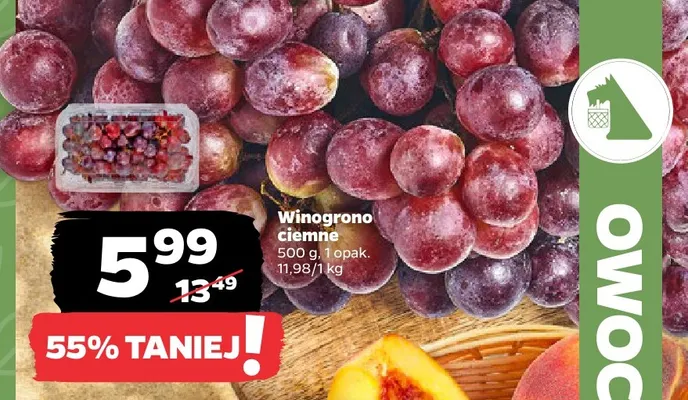 Winogrona ciemne promocja w Netto