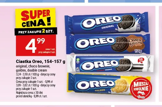 Ciastka Oreo choco brownie promocja w Twój Market