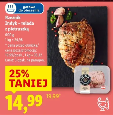 Indyk - rolada z piersią promocja w Lidl