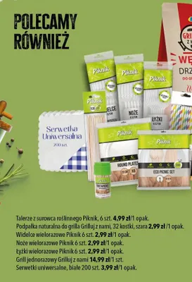 Łyżki wielorazowe 6 szt. promocja w LEWIATAN