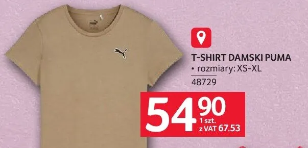 T-shirt damski Puma promocja w Selgros