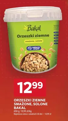 Orzeszki ziemne smażone solone Bakal promocja w Stokrotka