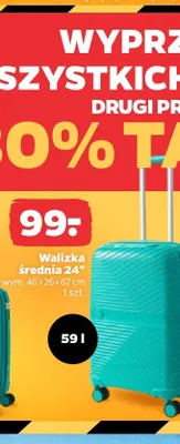 Walizka średnia 24" 59 l promocja w Netto