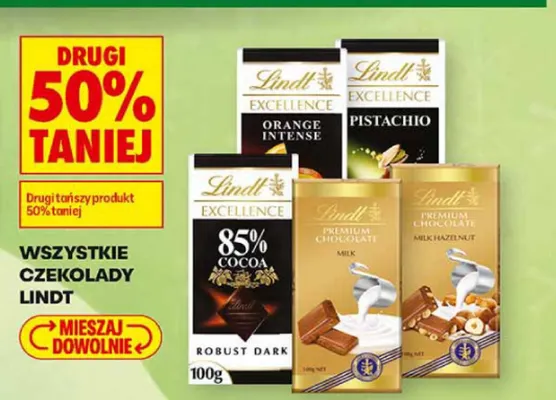 Czekolada Lindt Excellence 85% Cocoa Robust Dark promocja w Biedronka
