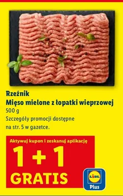 Mięso mielone z łopatki wieprzowej promocja w Lidl