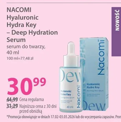 Serum do twarzy Hyaluronic Hydra Key - Deep Hydration Serum promocja w Hebe