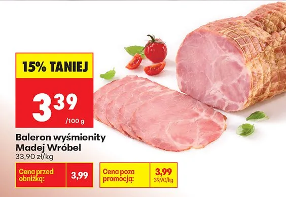 Baleron wyśmienity Madej Wróbel promocja w Biedronka