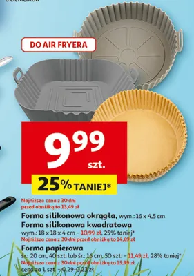 Forma silikonowa okrągła promocja w Auchan