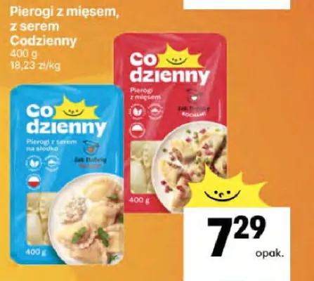 Pierogi z mięsem, z serem promocja w Delikatesy Centrum