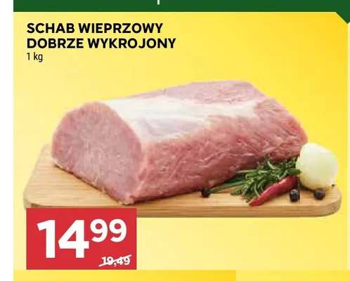 Schab wieprzowy dobrze wykrojony promocja w Stokrotka