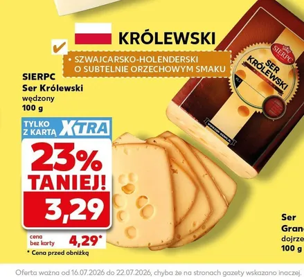 Ser Królewski wędzony Sierpc promocja w Kaufland