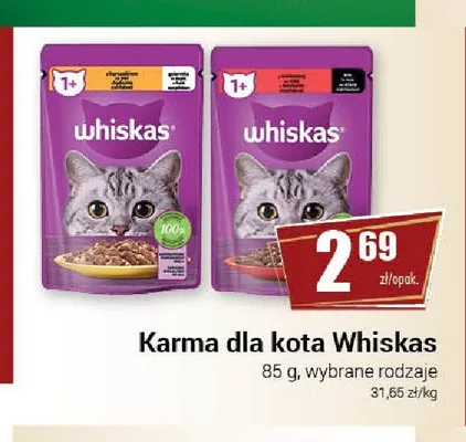 Karma dla kota Whiskas z kurczakiem promocja w Premium Nasz Sklep