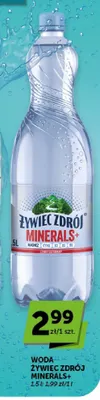 Woda niegazowana Żywiec Zdrój Minerals+ promocja w Euro Sklep