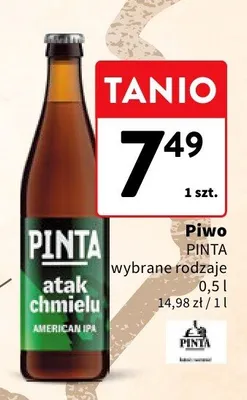 Piwo Pinta Atak Chmielu promocja w Intermarche
