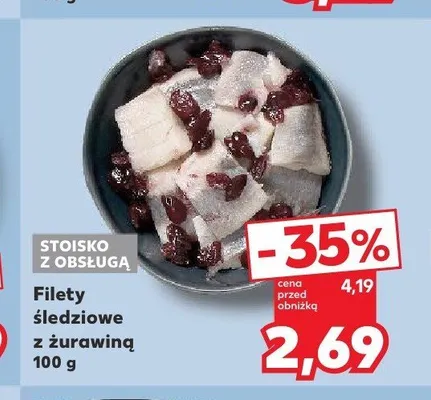 Filety śledziowe z żurawiną promocja w Kaufland