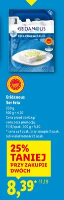 Ser feta Eridanous promocja w Lidl