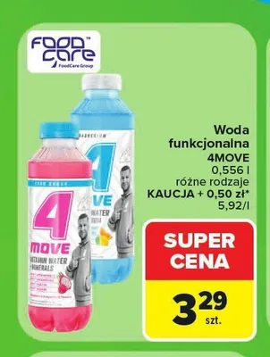Woda funkcjonalna 4MOVE Vitamin Water Minerals promocja w Carrefour
