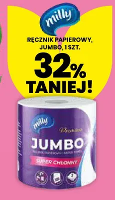 Ręcznik papierowy Jumbo Milly promocja w Drogerie Natura