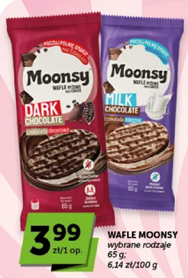 Wafle ryżowe w czekoladzie Moonsy Dark Chocolate promocja w ABC