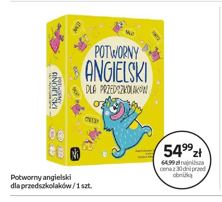 Gra edukacyjna Potworny angielski dla przedszkolaków Kapitan Nauka promocja w Empik