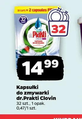 Kapsułki do zmywarki dr.Prakti Clovin promocja w Netto