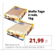 Wafle śmietankowe Tago promocja w Torimpex Toruńska Sieć Sklepów Spożywczych