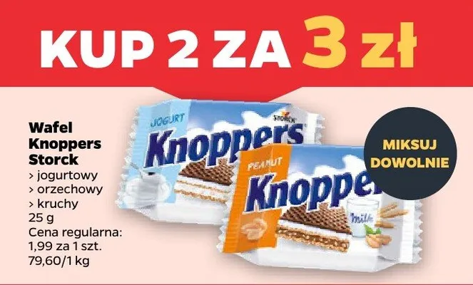 Wafel Knoppers Storck promocja w Netto