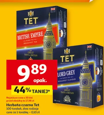Herbata czarna Tet promocja w Auchan