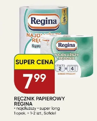 Ręcznik papierowy Regina Najdłuższy promocja w Chata Polska