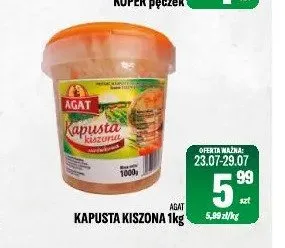 Kapusta kiszona Agat promocja w Tomi Markt