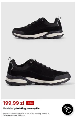 Niskie buty trekkingowe męskie 4F promocja w 4F