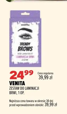 Zestaw do laminacji brwi Venita promocja w Drogerie Natura